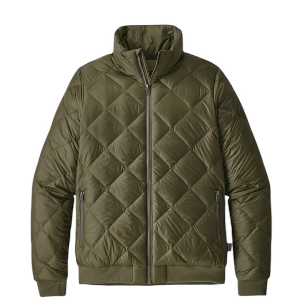 Patagonia Women’s Prow Bomber Down Jacket Buffalo Green Size XS